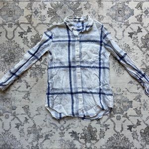 Gap Linen Boyfriend Pocket Shirt